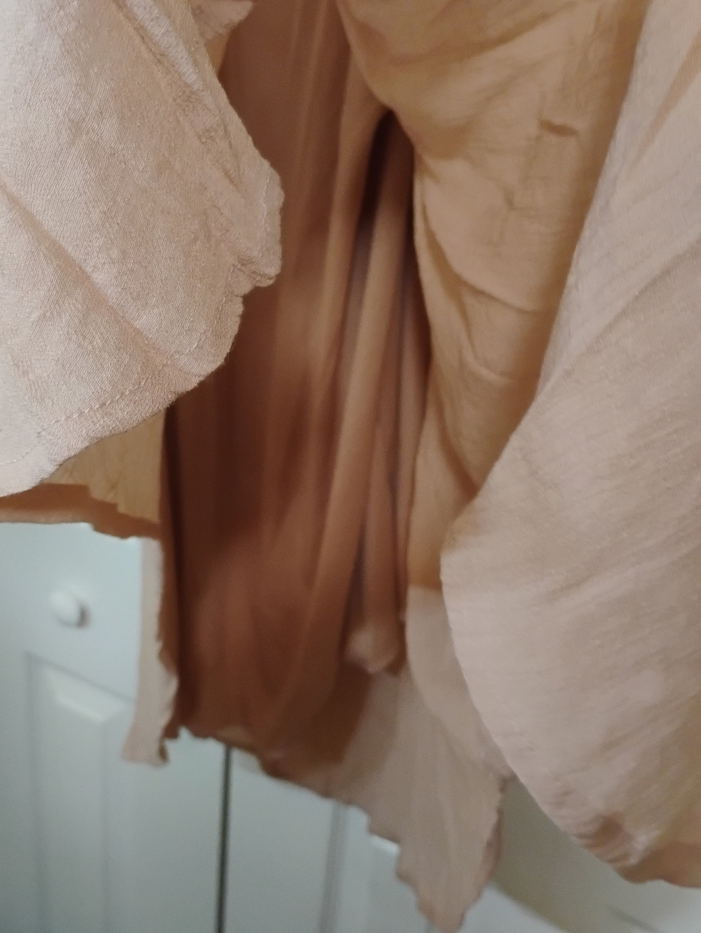 Mlle Gabrielle Blush-Taupe Button Front Top - Picture 2 of 6